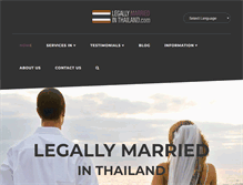 Tablet Screenshot of legallymarriedinthailand.com